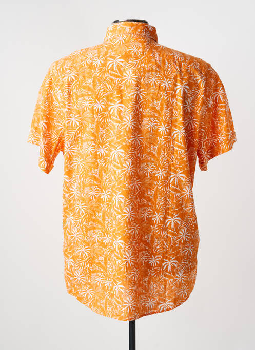 Chemise manches courtes imprimé tie and dye orange MCS homme
