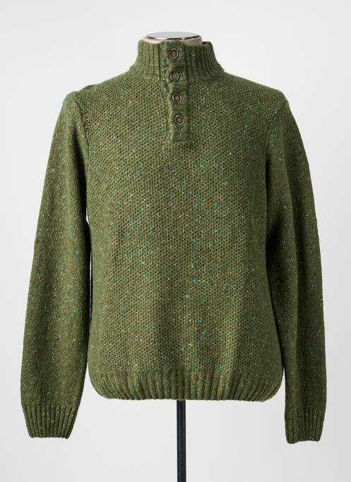 Pull stretch manches longues vert MCS homme