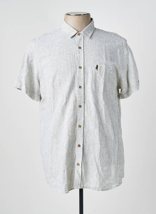 Chemise manches courtes poches vert MCS homme