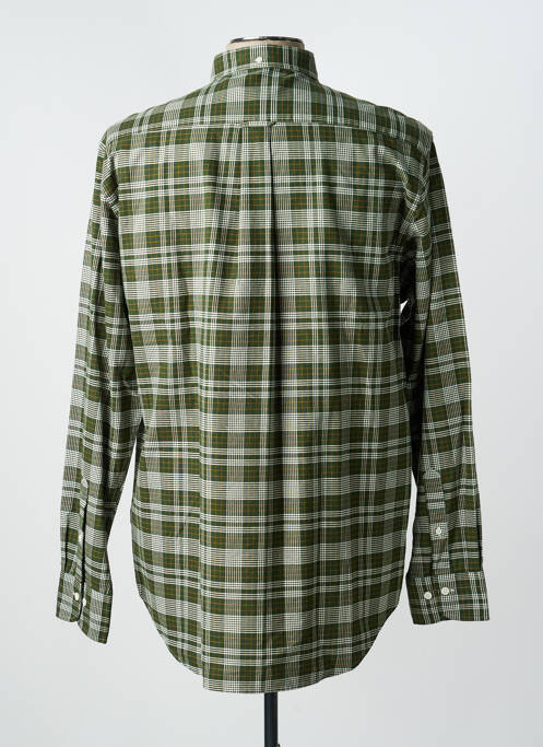 Chemise manches longues imprimé écossais vert GANT homme