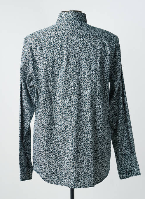 Chemise manches longues coupe droite vert PIERRE CARDIN homme