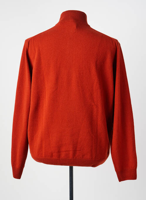 Pull maille souple et aérée manches longues orange GANT homme