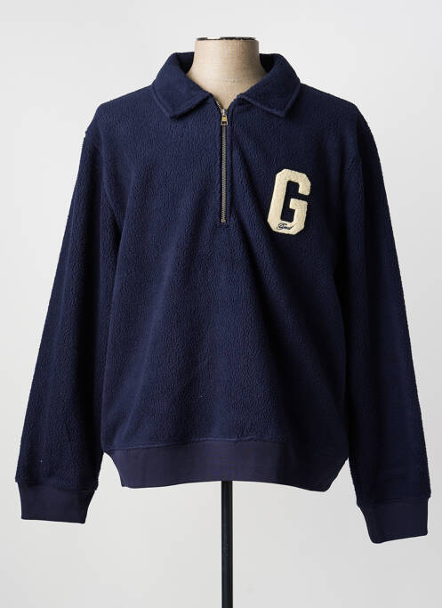 Sweat-shirt broderie manches longues bleu GANT homme