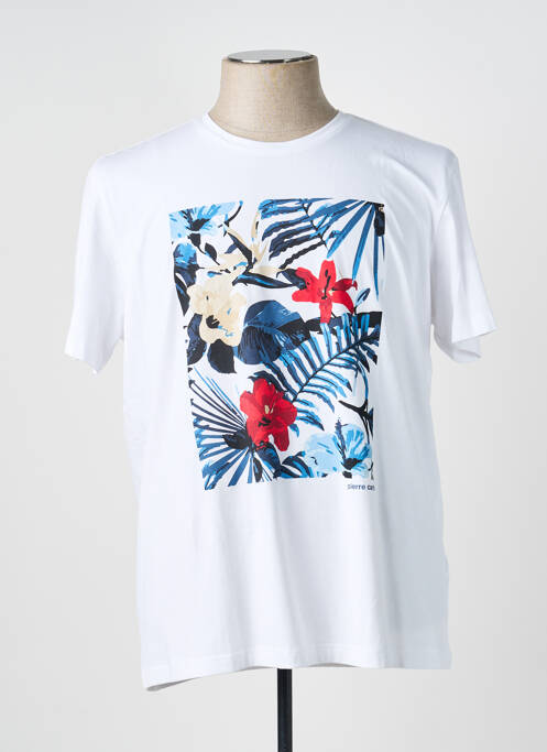 T-shirt coupe cintrée manches courtes blanc PIERRE CARDIN homme