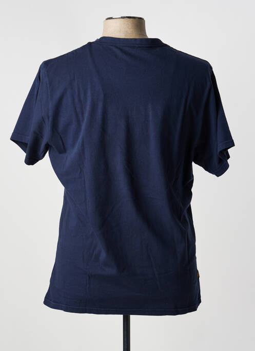 T-shirt coupe cintrée manches courtes bleu DAYTONA homme