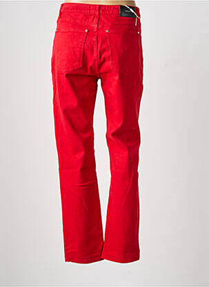 Jeans coupe droite stretch taille normale rouge KOCCA femme