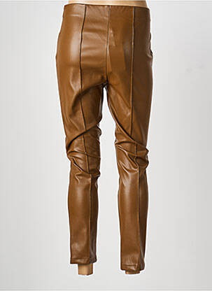 Pantalon slim taille élastique taille normale marron KOCCA femme