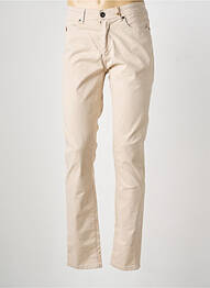 Pantalon droit stretch taille normale beige MCS homme