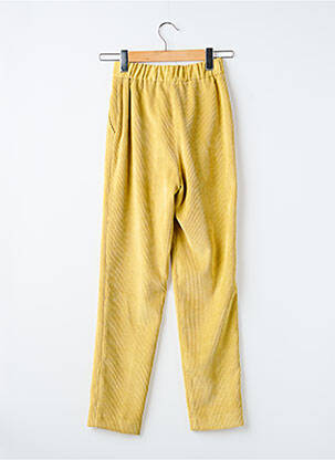 Pantalon droit stretch taille normale jaune KOCCA femme