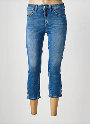 Pantacourt stretch taille normale bleu LIU JO femme