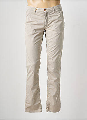 Pantalon droit stretch taille normale beige MCS homme