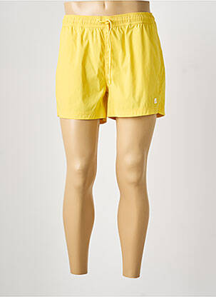 Short de bain fond doublé jaune KWAY homme