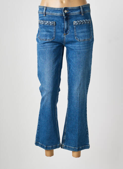 Jeans coupe droite stretch taille normale bleu LIU JO femme
