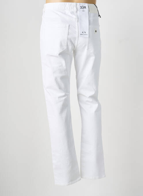 Jeans coupe droite stretch taille normale blanc ARMANI EXCHANGE homme