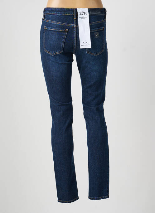 Jeans coupe slim stretch taille normale bleu ARMANI EXCHANGE femme