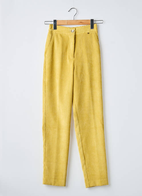 Pantalon droit stretch taille normale jaune KOCCA femme