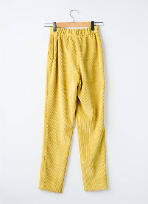 Pantalon droit stretch taille normale jaune KOCCA femme