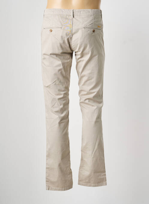 Pantalon droit stretch taille normale beige MCS homme