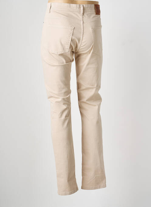 Pantalon droit stretch taille normale beige MCS homme