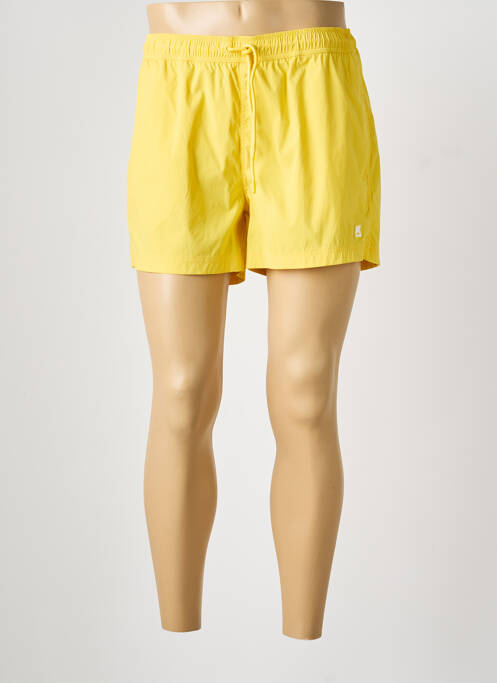 Short de bain fond doublé jaune KWAY homme