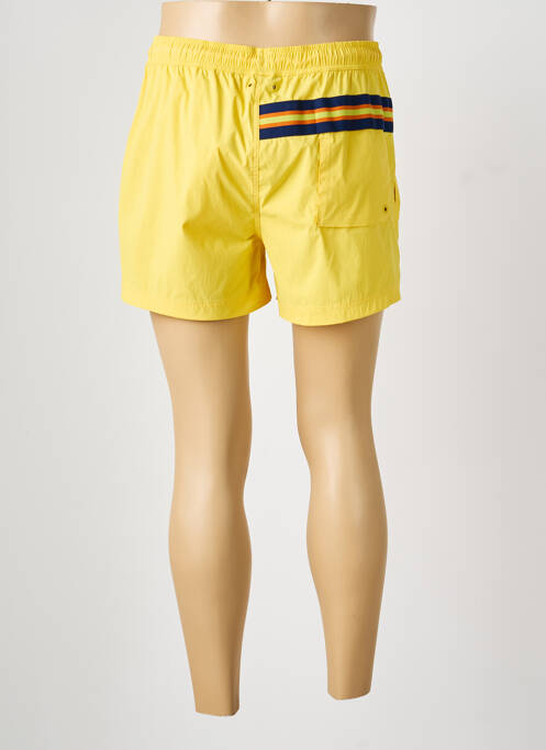 Short de bain fond doublé jaune KWAY homme