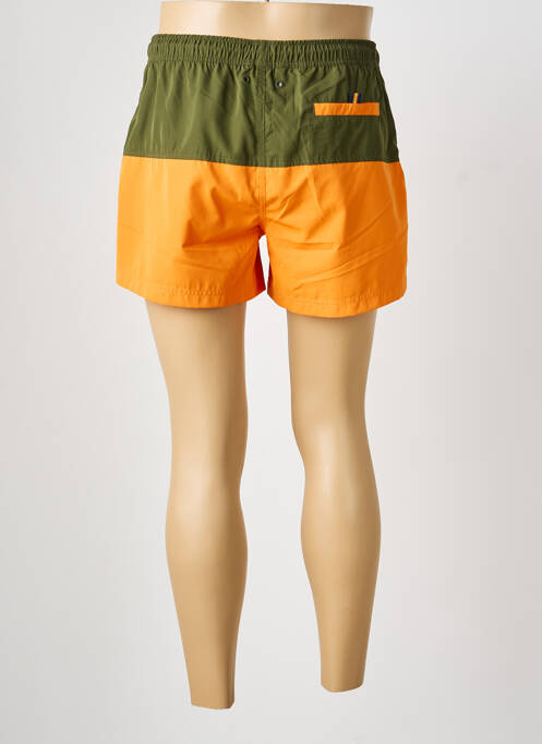 Short de bain tissage popeline vert KWAY homme