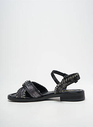 Sandales/nu pieds chiquet talon plat jusqu'à 3cm argent MJUS femme