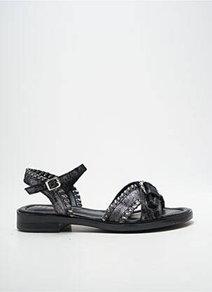 Sandales/nu pieds chiquet talon plat jusqu'à 3cm argent MJUS femme