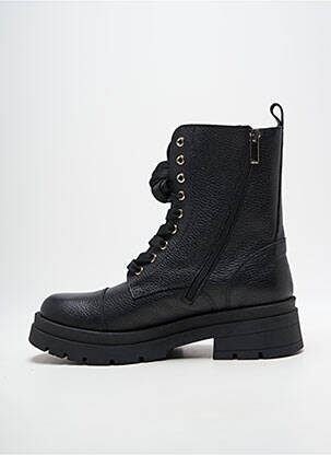Bottines/boots matière lisse talon de 4 à 6cm noir MELINE femme