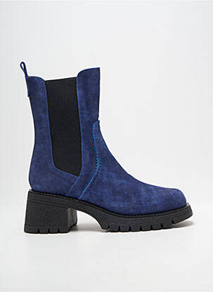 Bottines/boots talon bas talon de 7 à 9cm bleu CASTA femme