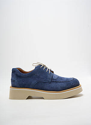 Derbies nubuck talon de 4 à 6cm bleu CASTA femme