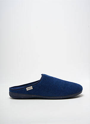Chaussons/pantoufles bout rond bout rond bleu LA MAISON DE L'ESPADRILLE homme