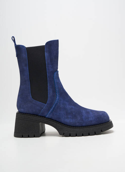Bottines/boots talon bas talon de 7 à 9cm bleu CASTA femme