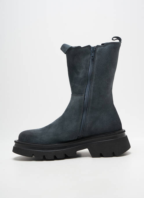 Bottines/boots tissage satiné talon de 4 à 6cm gris REGARD femme