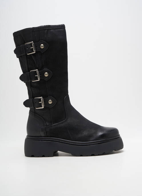 Bottes matière lisse talon de 4 à 6cm noir MJUS femme