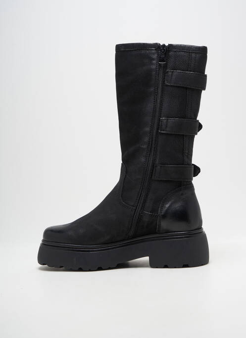 Bottes matière lisse talon de 4 à 6cm noir MJUS femme