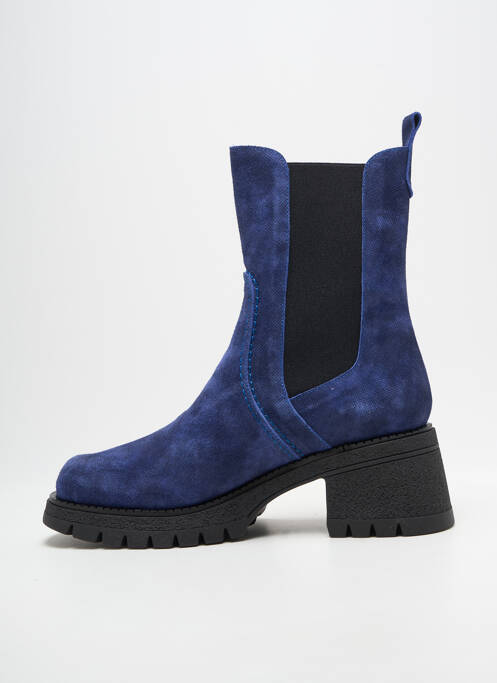 Bottines/boots talon bas talon de 7 à 9cm bleu CASTA femme