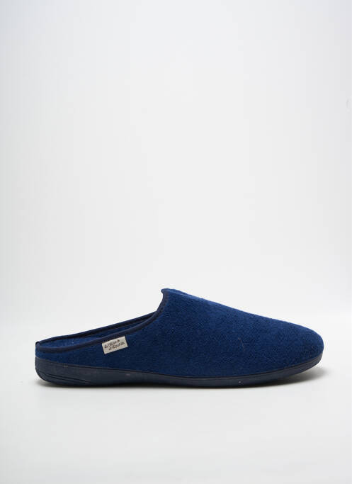 Chaussons/pantoufles bout rond bout rond bleu LA MAISON DE L'ESPADRILLE homme