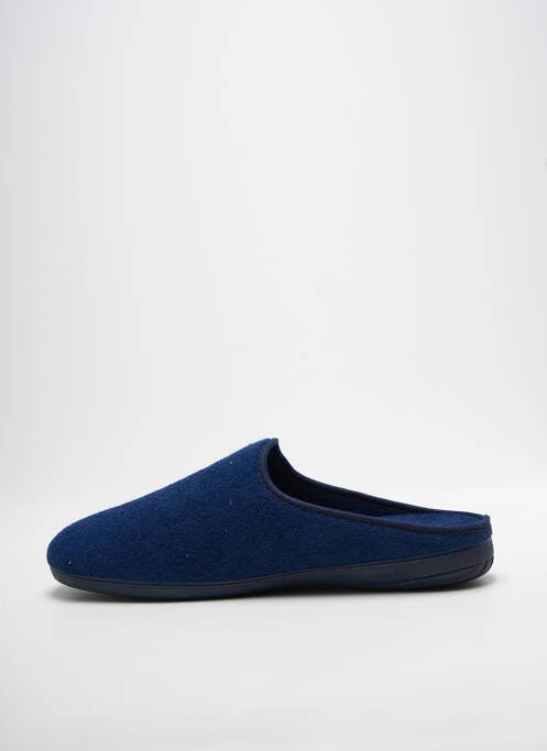 Chaussons/pantoufles bout rond bout rond bleu LA MAISON DE L'ESPADRILLE homme