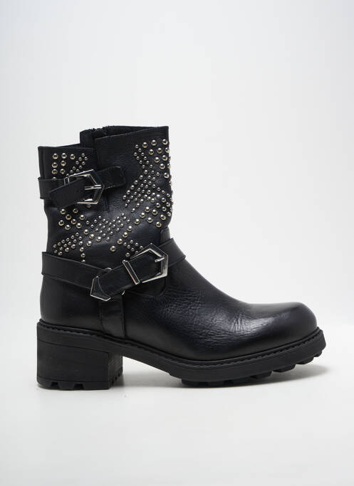 Bottines/boots matière lisse talon de 4 à 6cm noir COCO ET ABRICOT femme