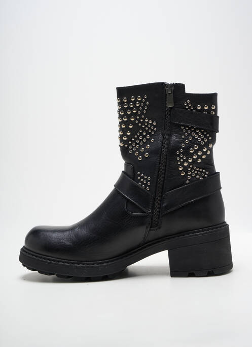 Bottines/boots matière lisse talon de 4 à 6cm noir COCO ET ABRICOT femme