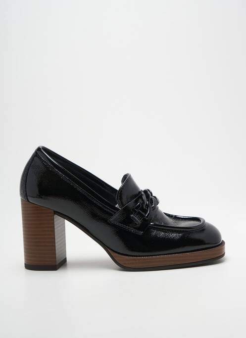 Mocassins effet froissé talon de 7 à 9cm noir NERO GIARDINI femme