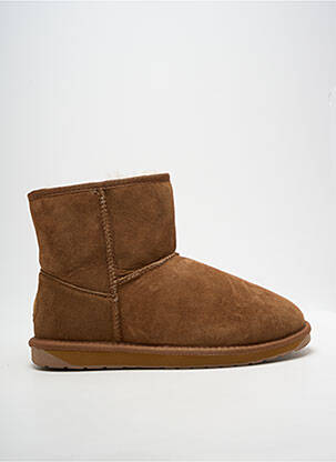 Bottines/boots fourrée talon plat jusqu'à 3cm marron EMU AUSTRALIA femme