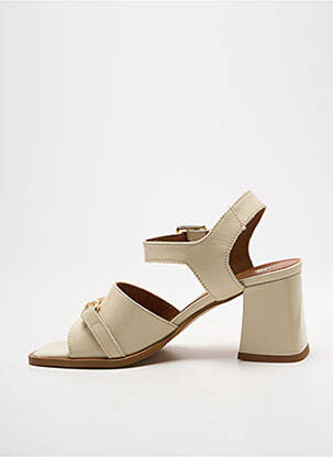Sandales/nu pieds talon bottier talon de 7 à 9cm beige JB MARTIN femme