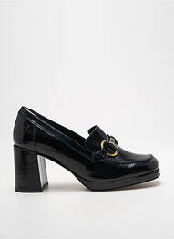 Mocassins tissage satiné talon de 4 à 6cm noir JB MARTIN femme