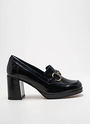Mocassins tissage satiné talon de 4 à 6cm noir JB MARTIN femme