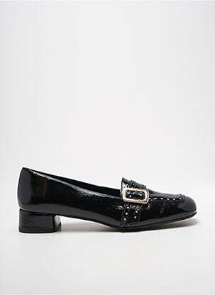Mocassins effet froissé talon plat jusqu'à 3cm noir DANSI femme