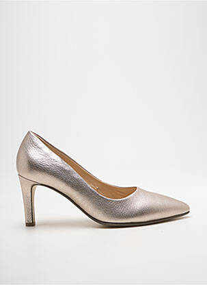 Escarpins matière lisse talon de 7 à 9cm argent GABOR femme
