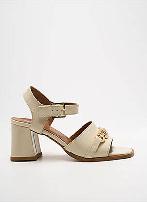 Sandales/nu pieds talon bottier talon de 7 à 9cm beige JB MARTIN femme