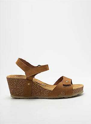 Sandales/nu pieds talon compensé talon de 4 à 6cm marron DORKING femme